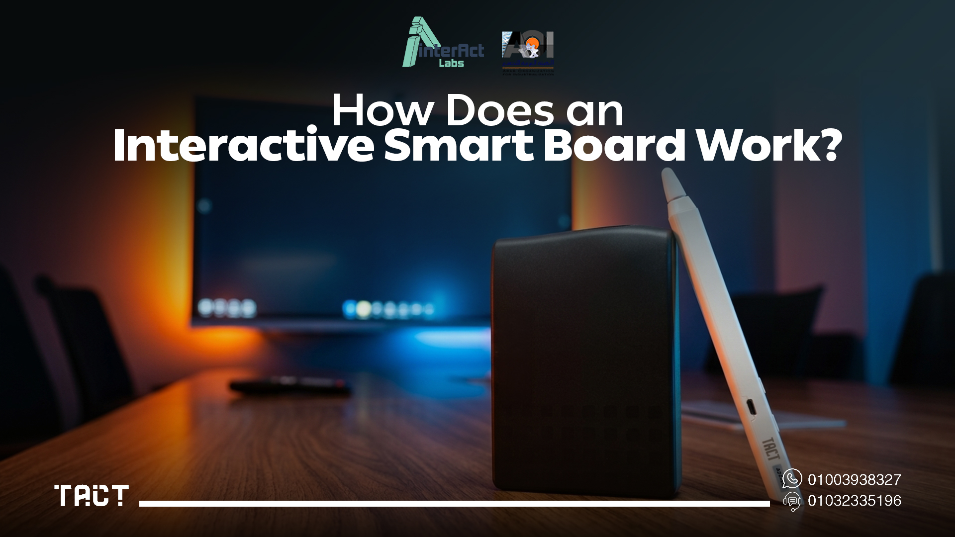 Interactive Smart Board for Classroom — Tact Panel by Interact Labs