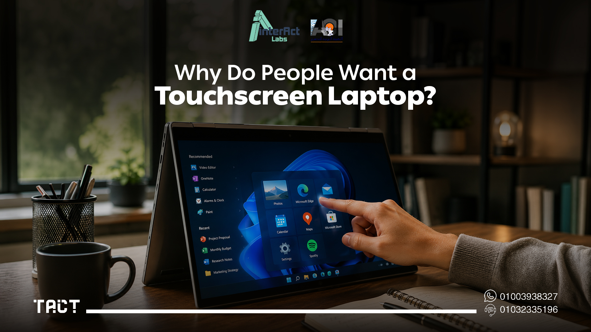 Convert Laptop Screen to Touch — Tact Device by Interact Labs