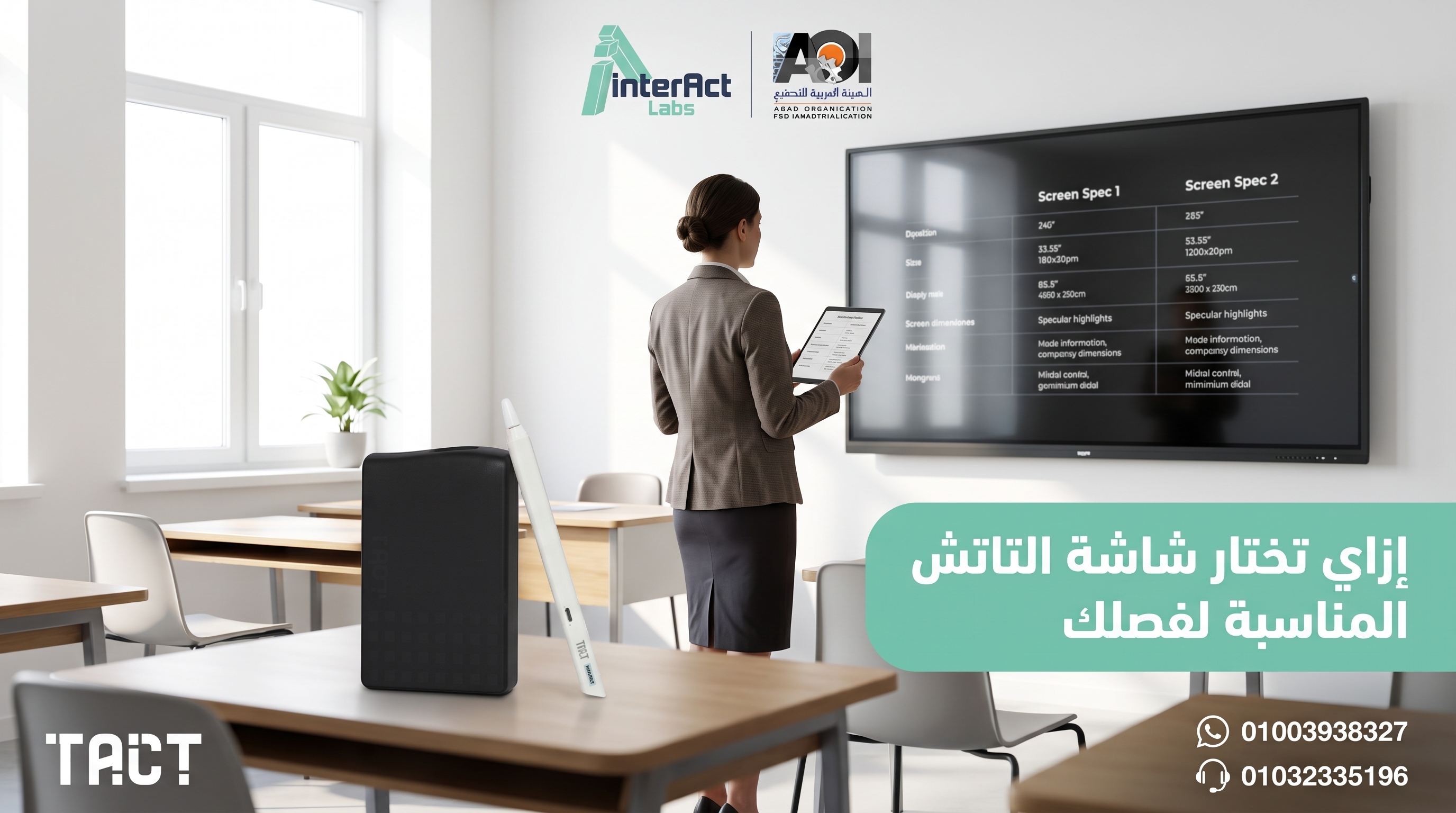 معلم يشرح الفرق بين تقنيات اللمس المختلفة